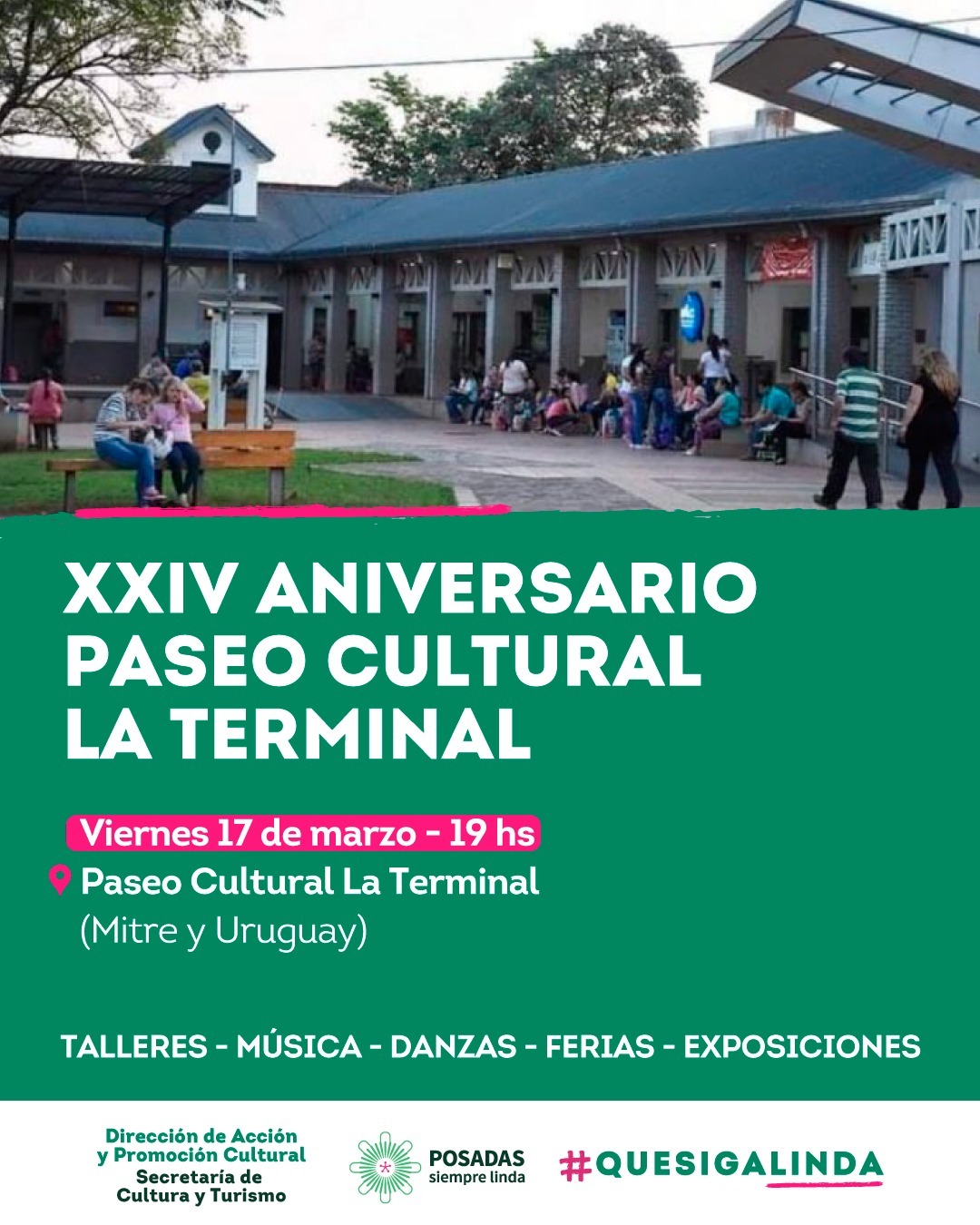 El Paseo Cultural La Terminal festeja su 24 aniversario